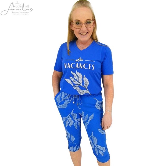ZOSO shirt Dion opdruk Kobalt